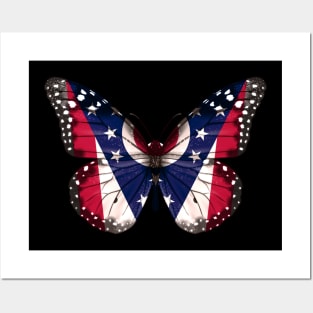 Ohio Flag Butterfly - Gift for Ohioan From Ohio OH Posters and Art